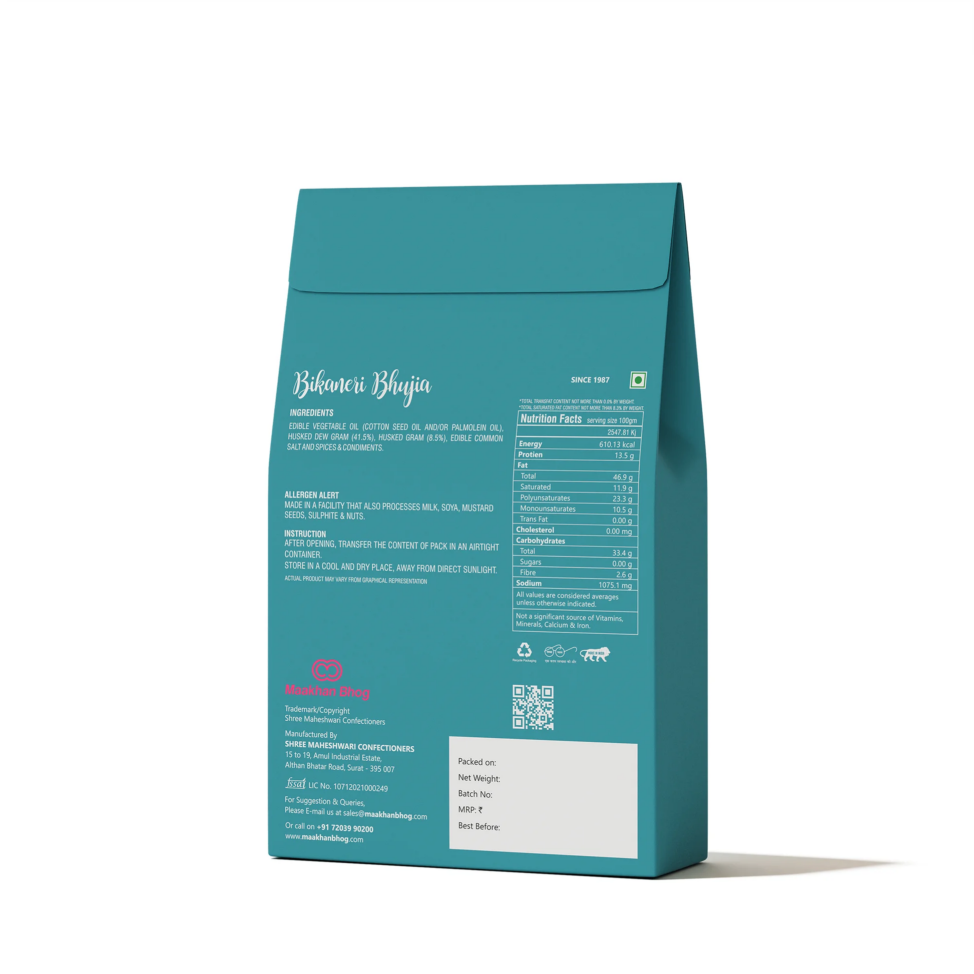 Authentic Bikaneri Bhujia snack packed with bold Indian flavors