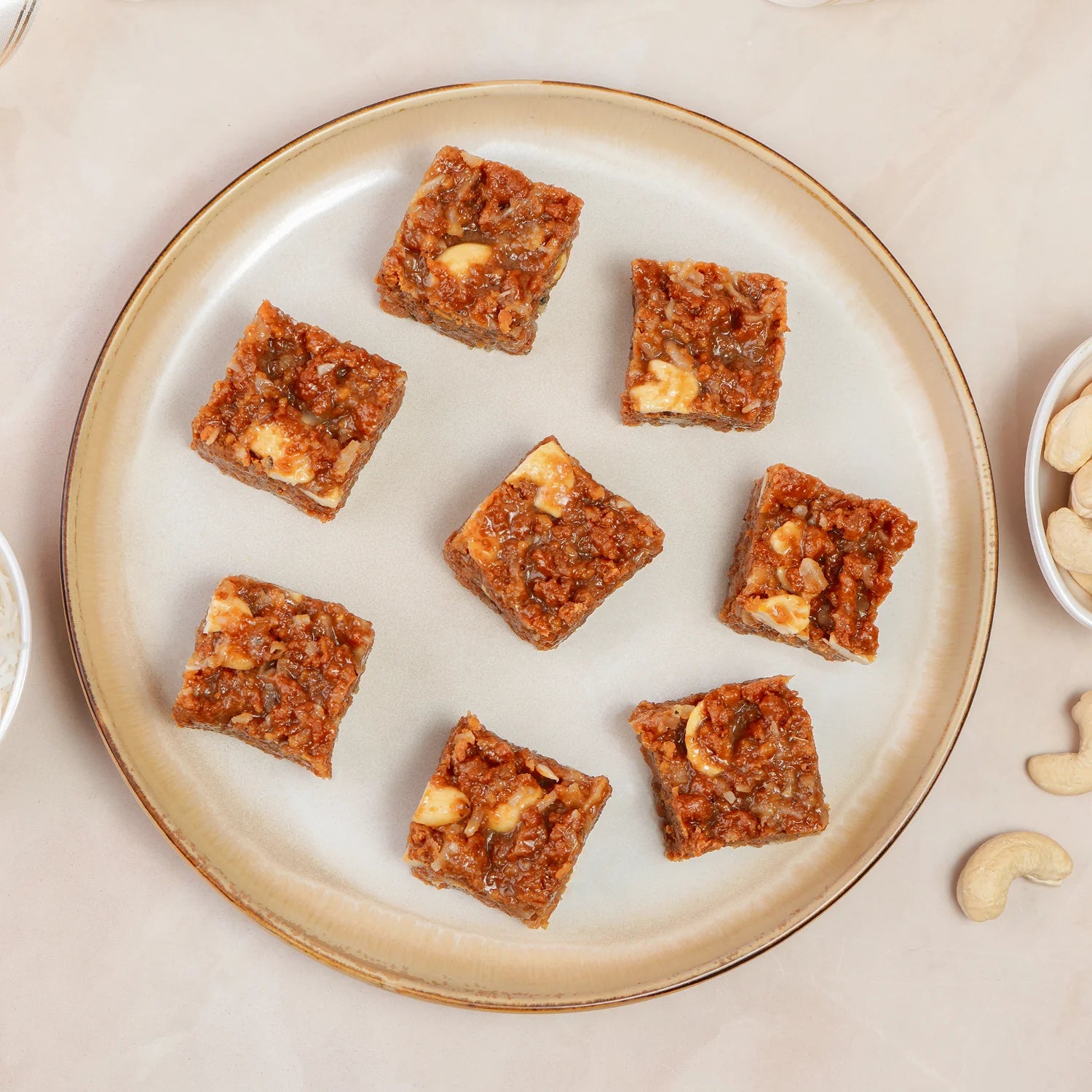 Dodha Barfi sweet with caramelized milk and dry fruits