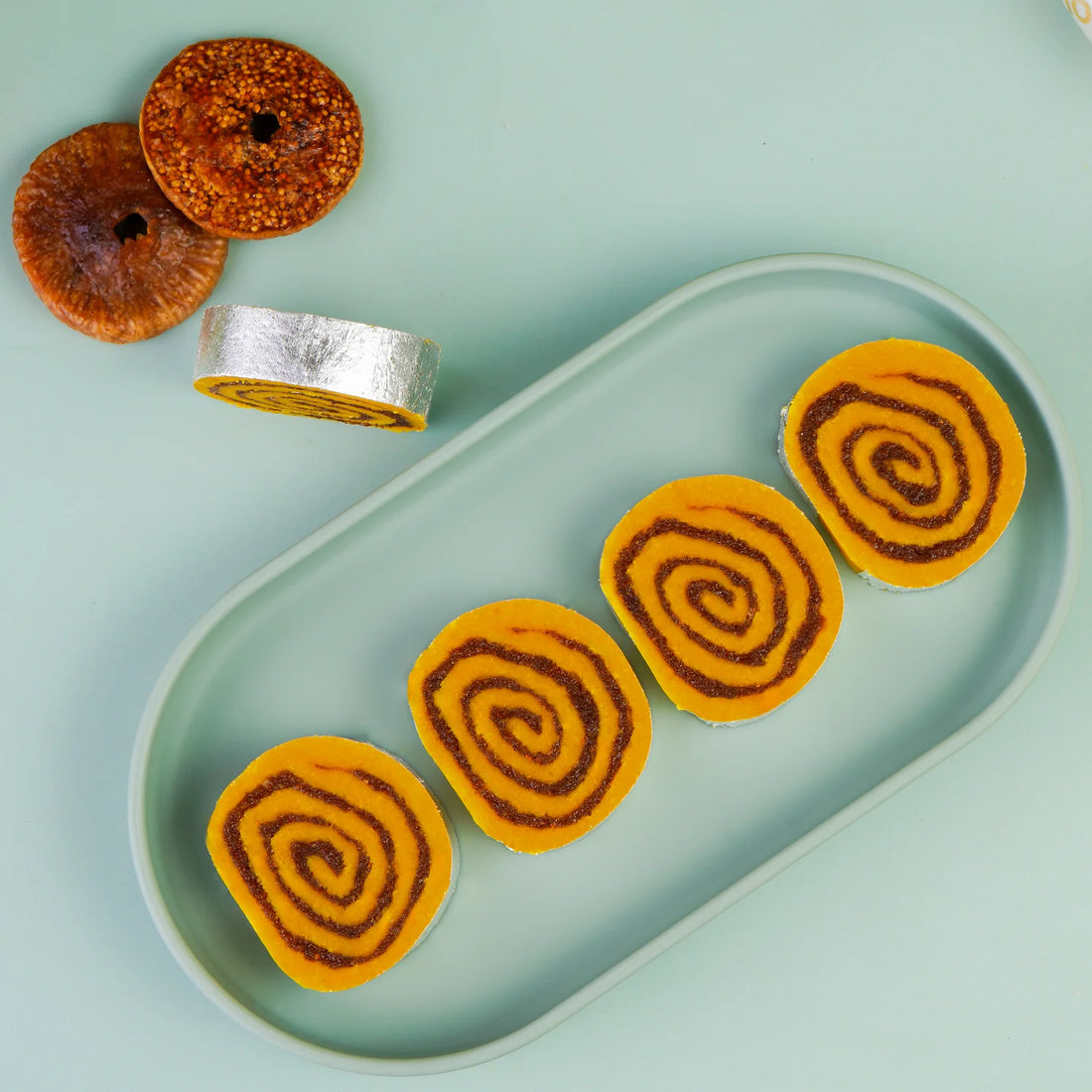 Maakhan Bhog Kaju Anjeer Roll sweet treat