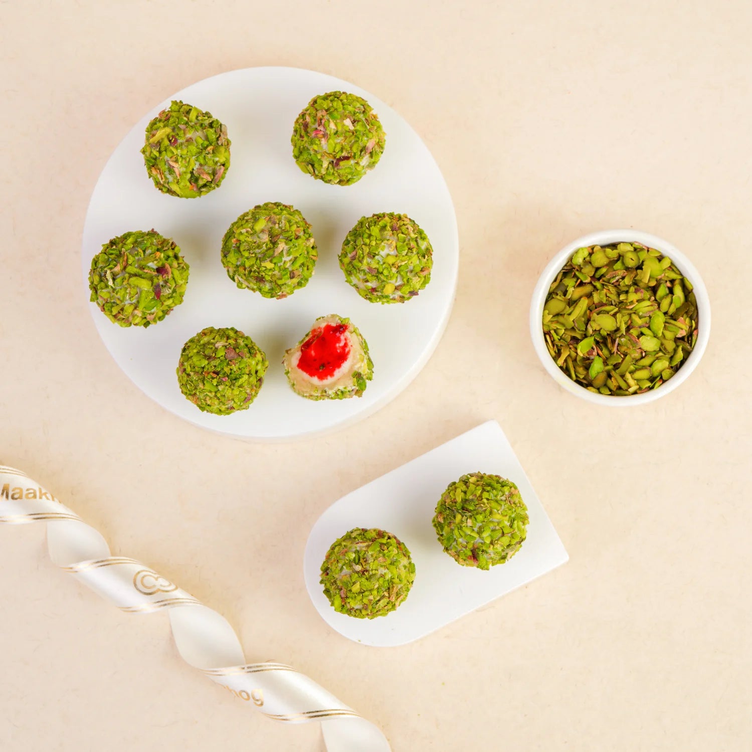 Mixed fruit flavored Indian laddu by Maakhan Bhog