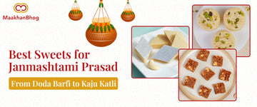 Best sweets for Janmashtami Prasad with Kaju Katli and Doda Barfi