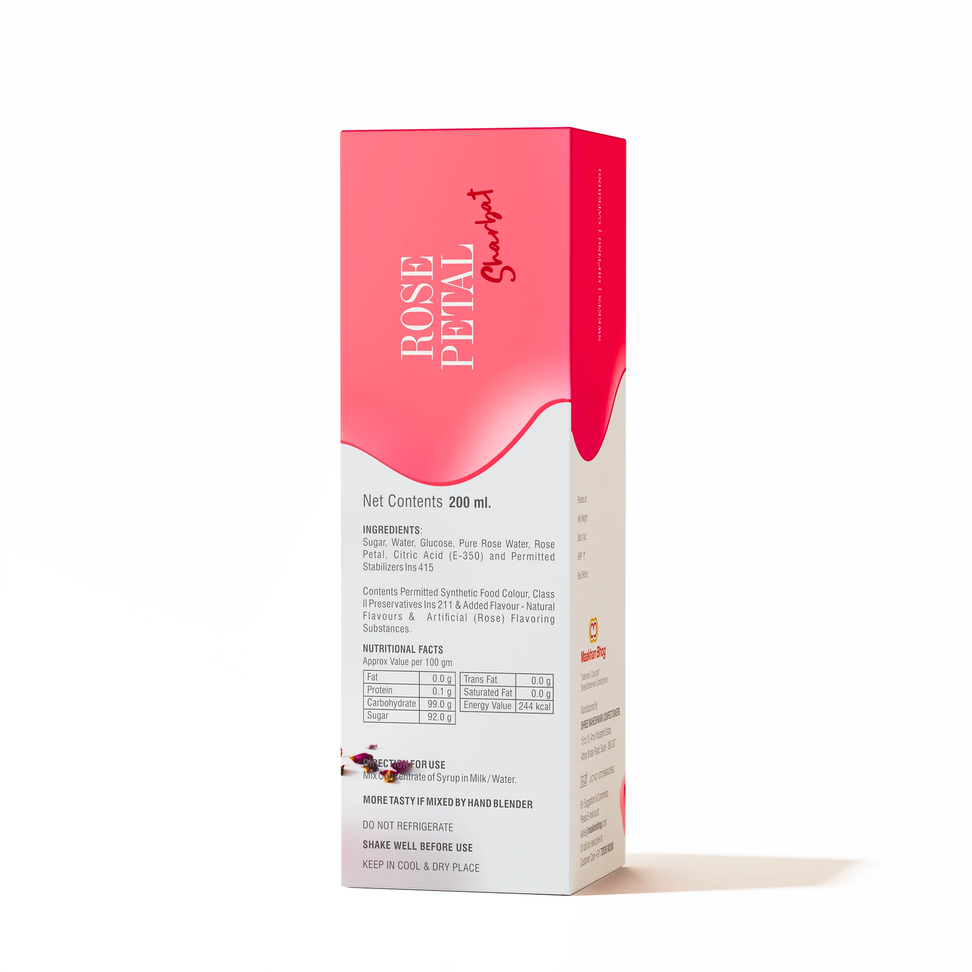 Refreshing Rose Petal Sharbat from Maakhan Bhog for summer